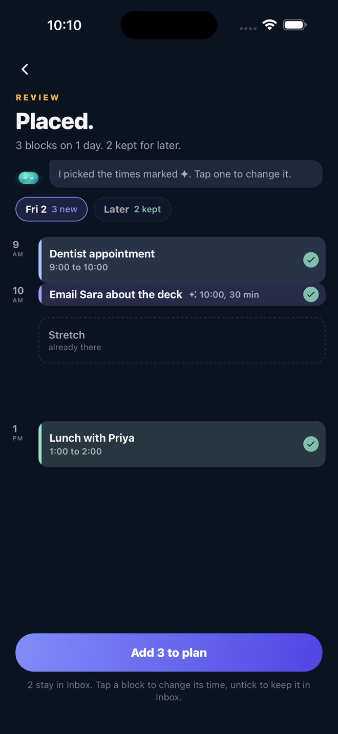 Placed: Mornel puts every thought on your day