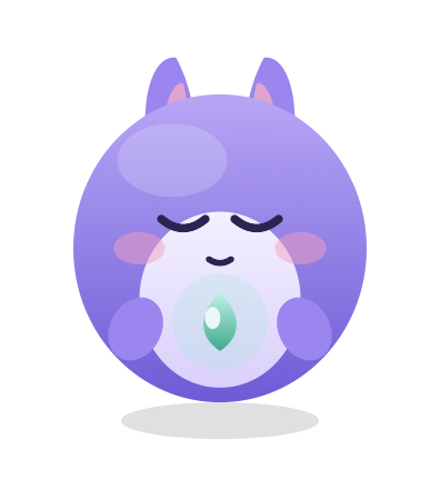 Sits with you while you focus